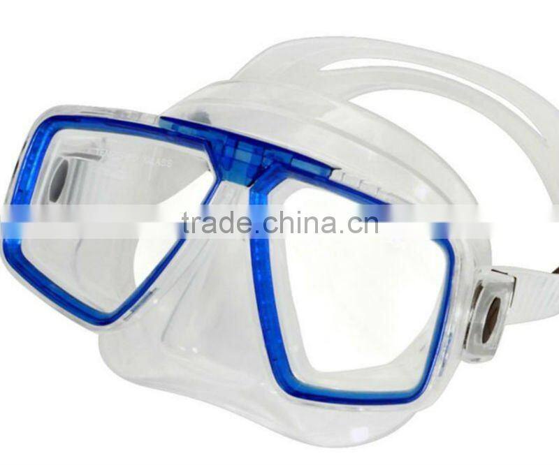 Wide pc frame transparent original design pvc diving mask