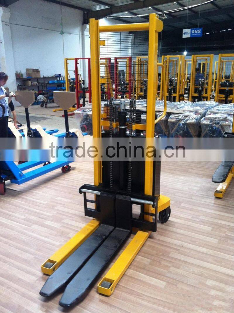 Good Manufacturer 2 Ton Hand Pallet Stacker/truck forklift/Manual Hydraulic Stacker
