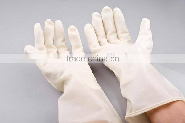 White Nitrile Washing Up Household Rubber Gloves