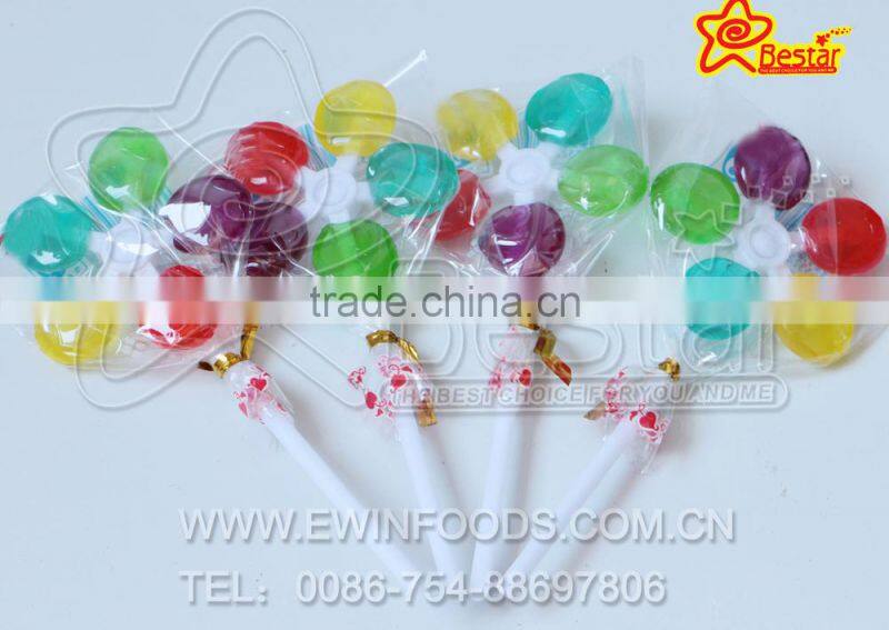 Colourful Rainbow Fruit Windmill Lollipop