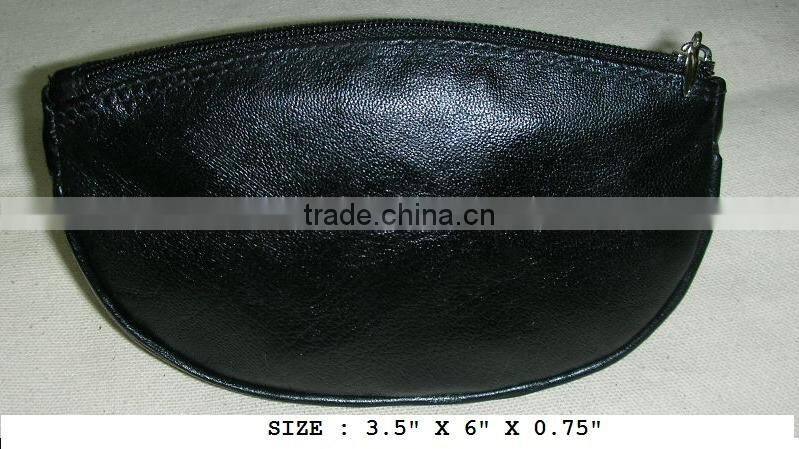 Leather Oval Pouch