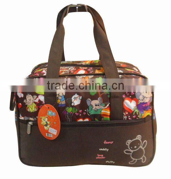 stock mummy bag/diaper bag with cartoon