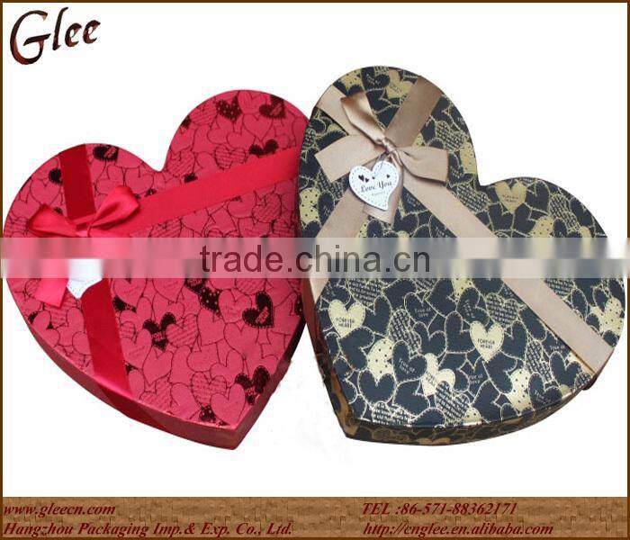 red lovely chocolate box for love person