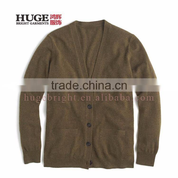 New Style Kintted V-Neck Collar 12GG Cardigan Fashion