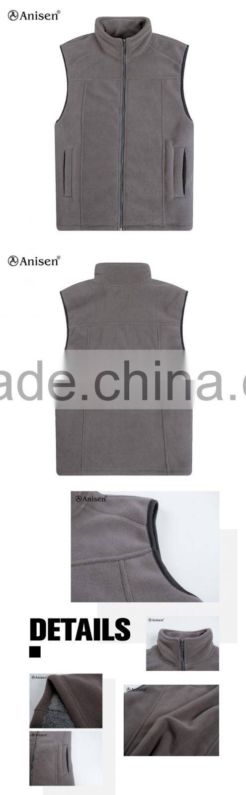 alibaba wholesale anti-pilling fleece sherpa fleece men custom vest