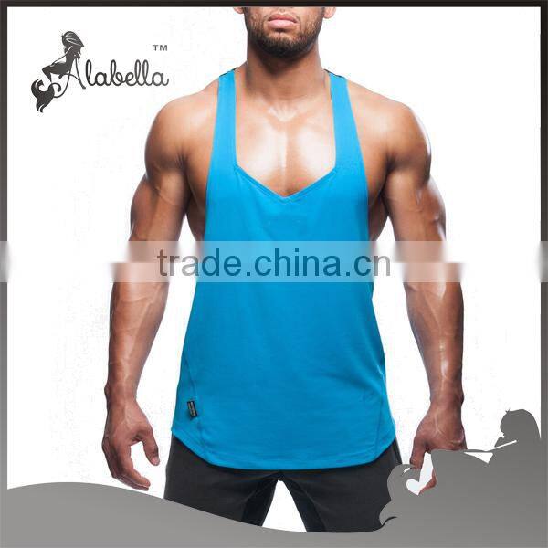 Colourful gym blank gym mens stringer singlet wholesale