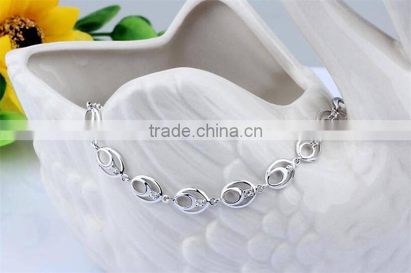 New design 925 sterling silver hook-ups bracelet for women