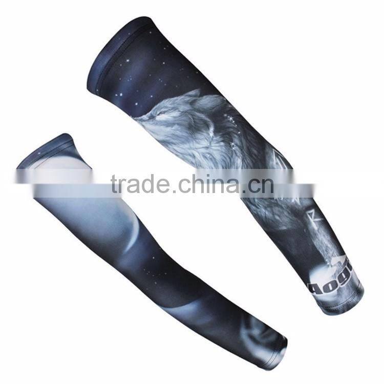 Wholesale china sun protection breathable lycra cool cycling arm sleeve with Professional OEM design for free