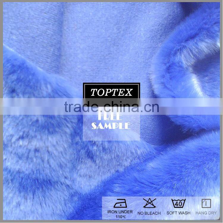 100% polyester copy soft velboa fabric