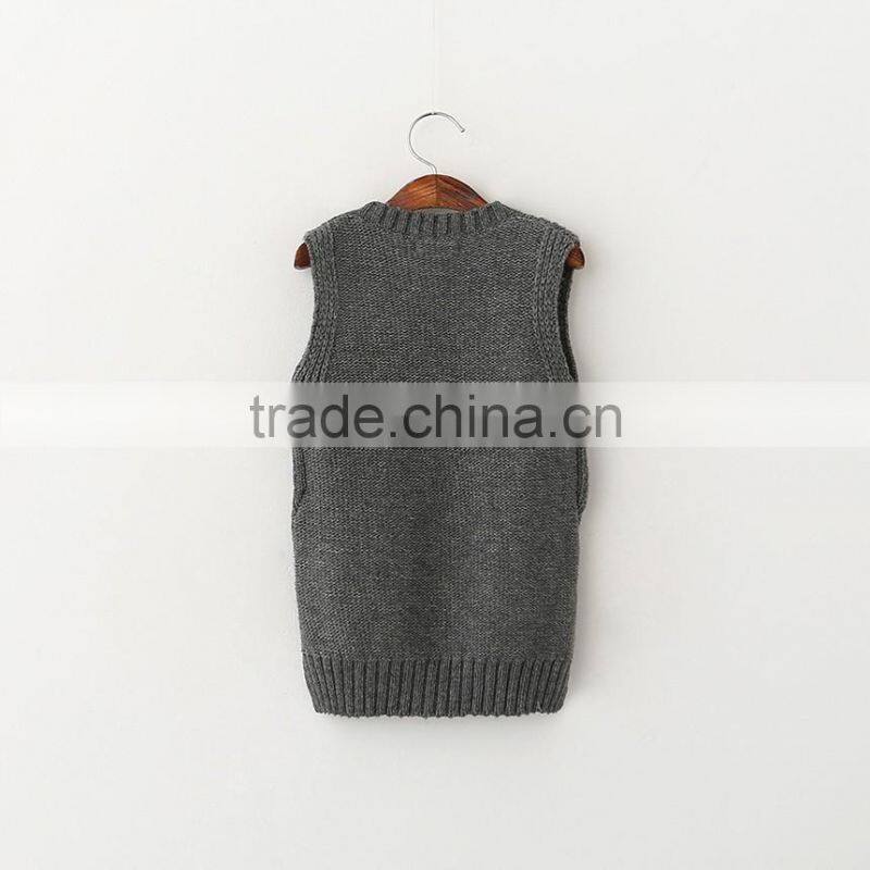 kids knit vest pattern child sleeveless sweater on 2016