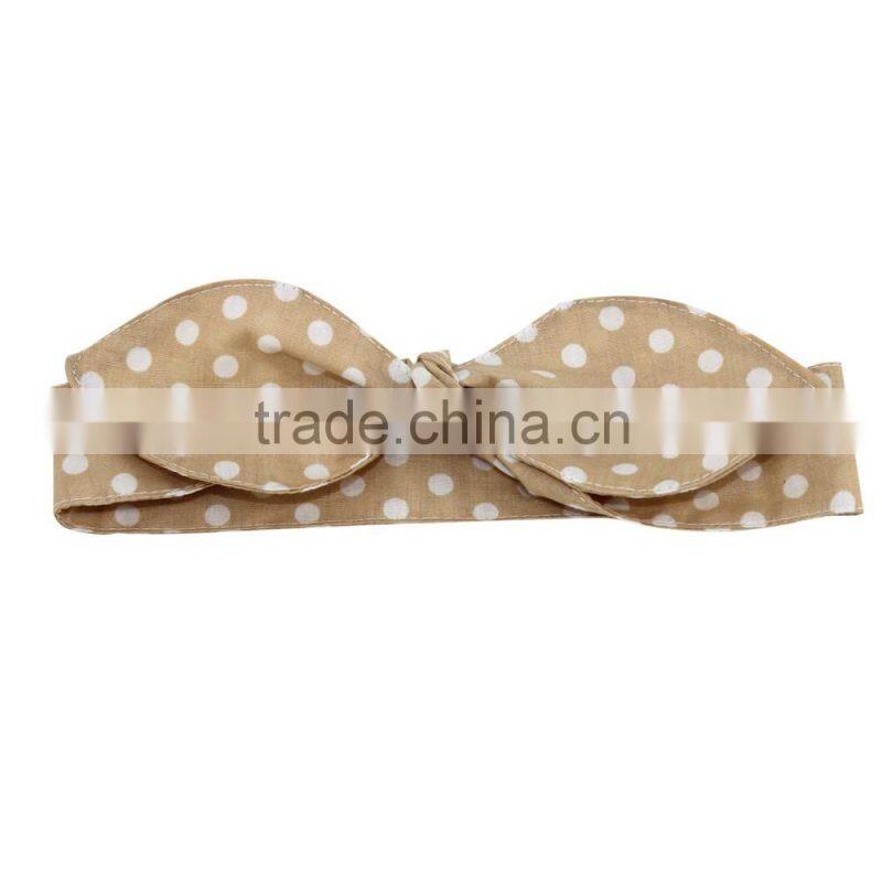 Boutique new style accessories baby pink polka dot headbands for little girl