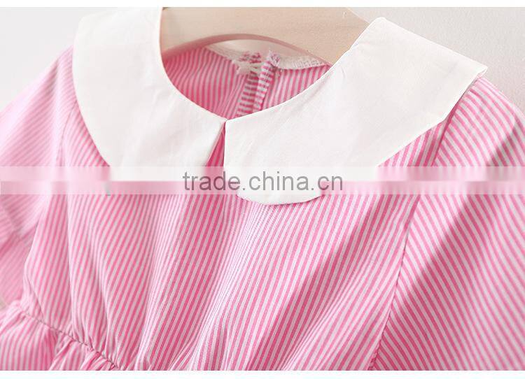 One year old female baby dress children dresses 2017 short sleeve princess dress vest skirt match ruffled bloomer