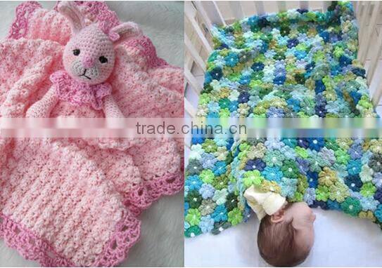 2017 New Fashion wholesale handmade crochet baby blanket