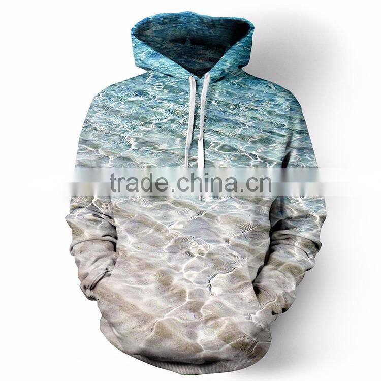 Wholesale Men's 100% Polyester Custom Your Own Design 3D Printed Sublimation Hoodie