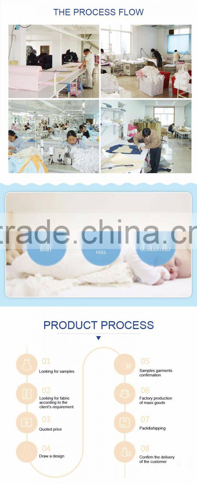 Hot selling soft cotton comfortable plain blue newborn baby clothes bodysuit wholesale