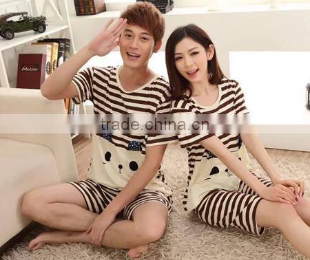 2015 china wholesale couple pajamas