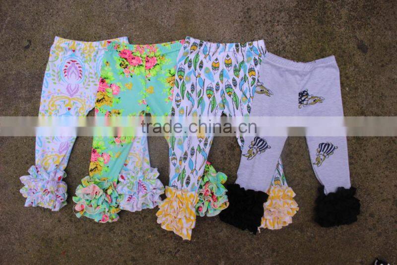 cheap price kids leggings tight ruffle icing leggings baby girl short hot pants legging