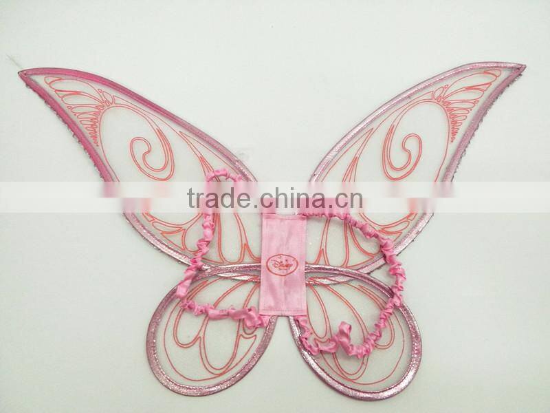 Hot sales 2014 net yarn material embroidered wholesale fairy angel wings for sale