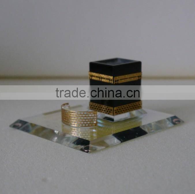High QualityCrystal Kaaba Model With 24k Gold Plated For Islamic Crafts & Gifts