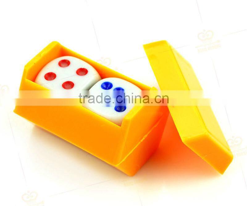 Magic Tricks Gimmick Flash small two magic dice wind listening dice