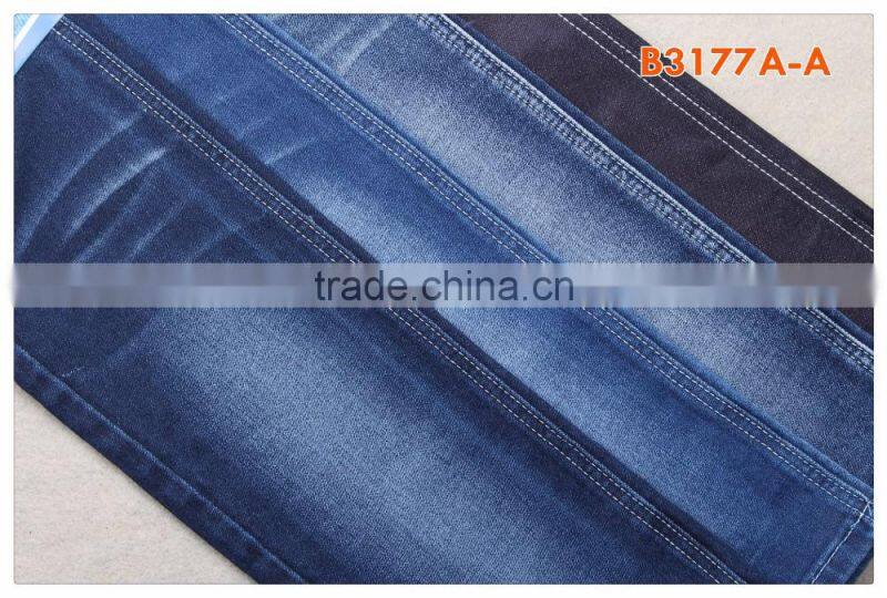 B3177A-A fake knitted denim stretch jeans fabric for brand apparels