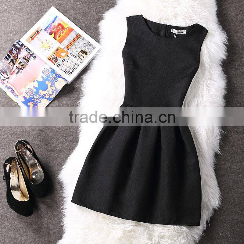 pink solid color printed A line dress/sym rose multi design sleeveless A line dress skirt