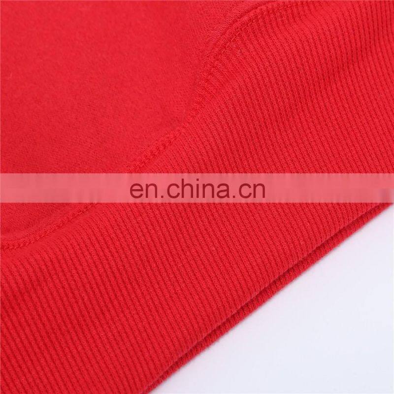 2017 Spring latest fashion wholesale 100%cotton long sleeve no zipper couple hoodie jacket