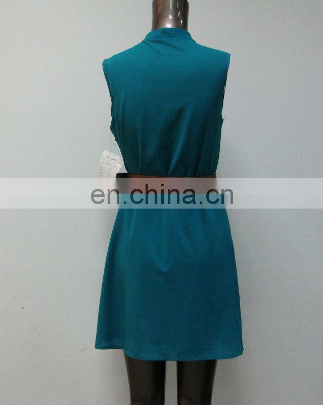 Office ladies pleated blouses dress