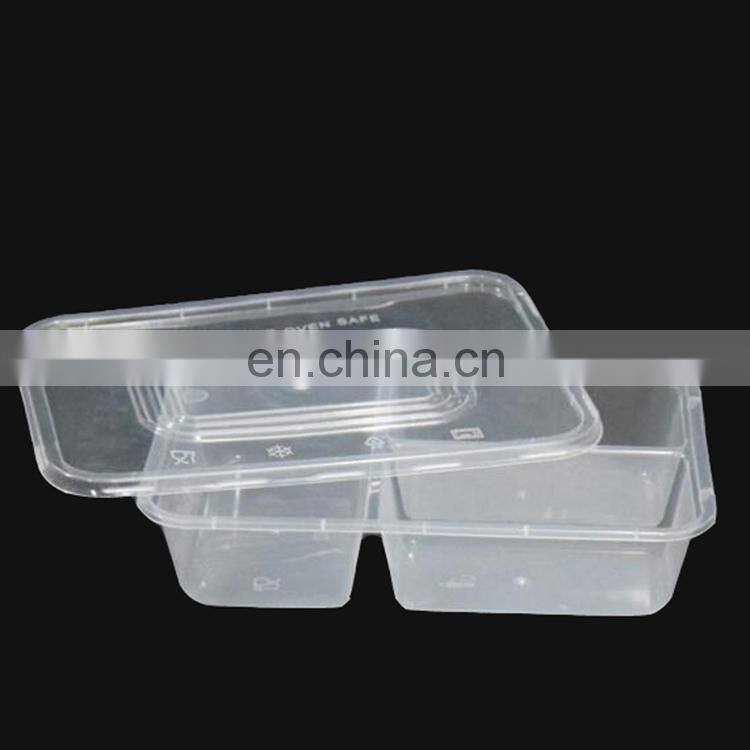 Plastic sushi tray/plastic sushi box/PP sushi box 3 compartments plastic pp storage box