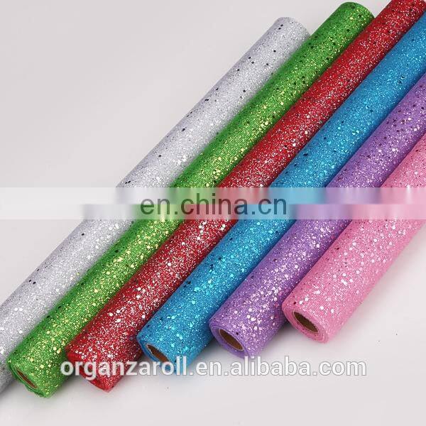 High Quality Fabric Polyester Pet Sequin Film Tulle Rolls