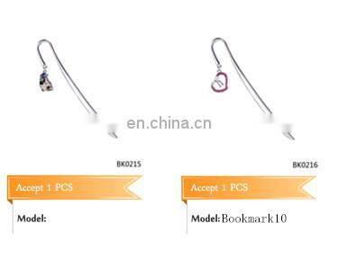 Fashion jewellery antique style fancy feather bookmark for promotion