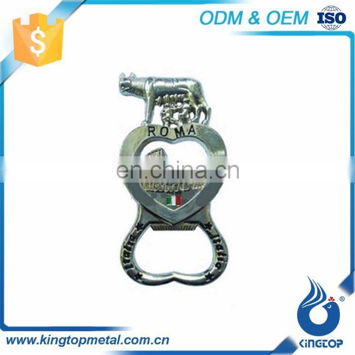 Custom metal keychain dog tag bottle opener