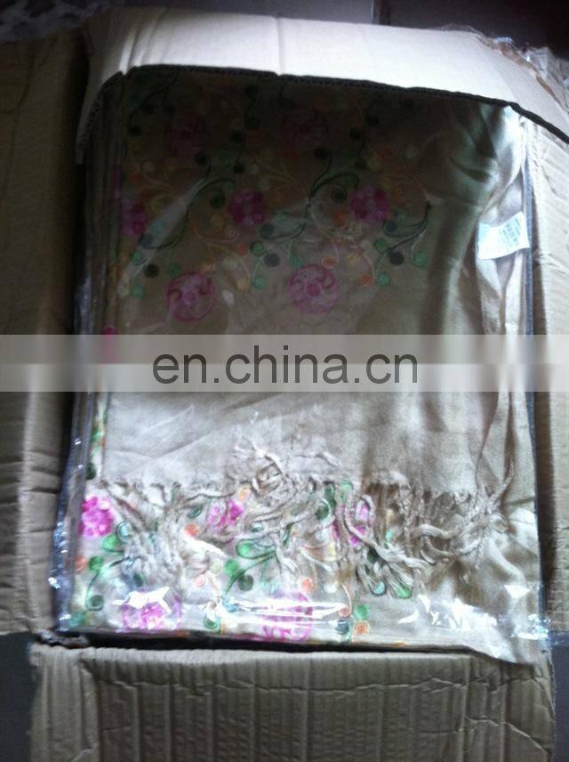 flower embroider scarf 1700*70cm lady's scarf woman shawl