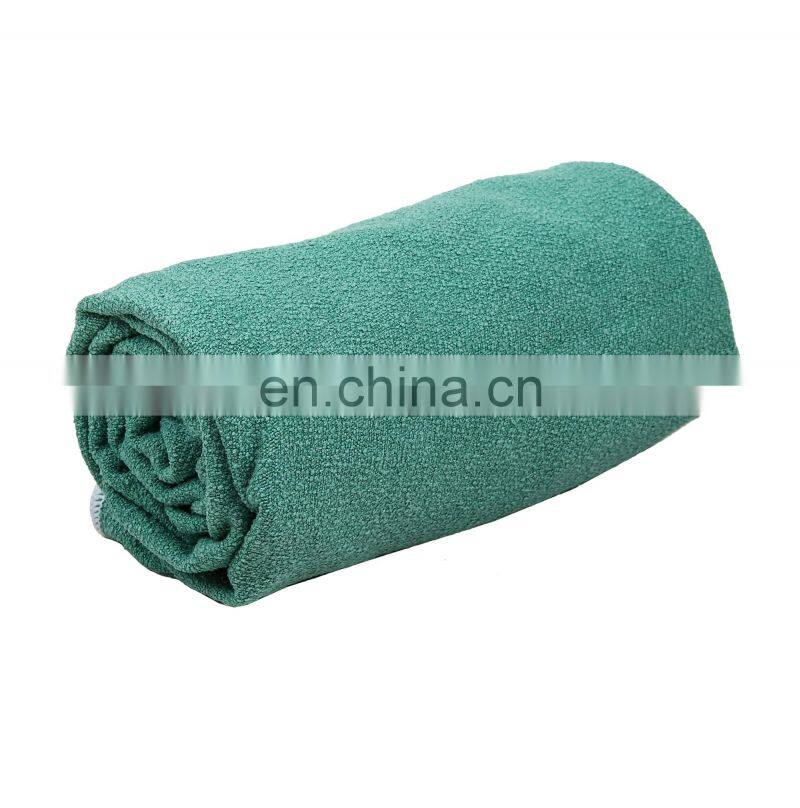 Anti-slip Custom Logo Absorbent Microfiber Unique OEM Yoga Mat Towel