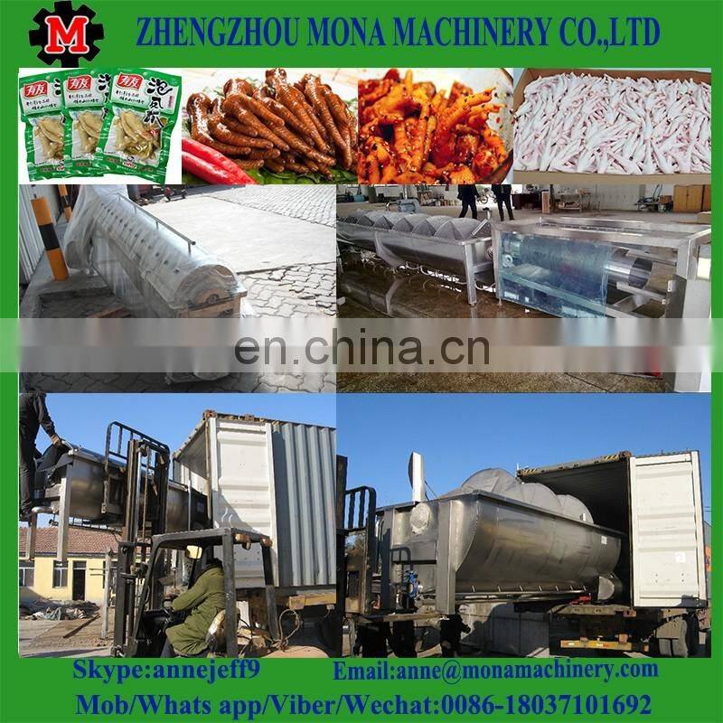 Stainless steel chicken feet cutter / chicken feet cutter price / automatic chicken feet cutting machine with working table