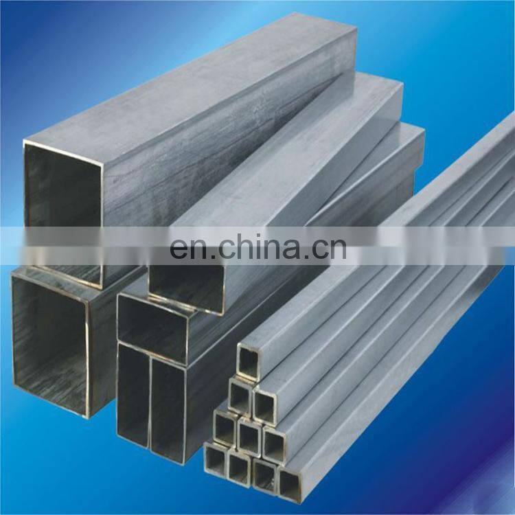 custom-made galvanized square pipe, gi steel square and rectangular tube en10219, erw structural square steel tube