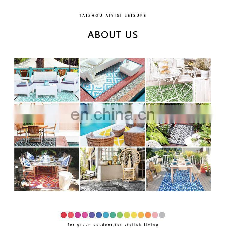 100% pp woven rug black and white