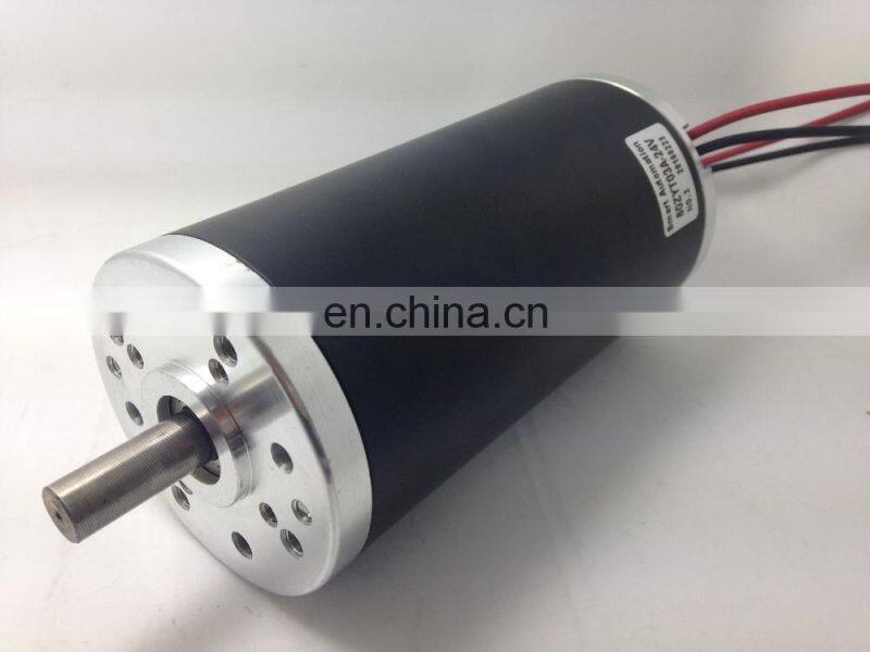 Dia.80mm high torque 24v 250W dc motor rated 3000rpm