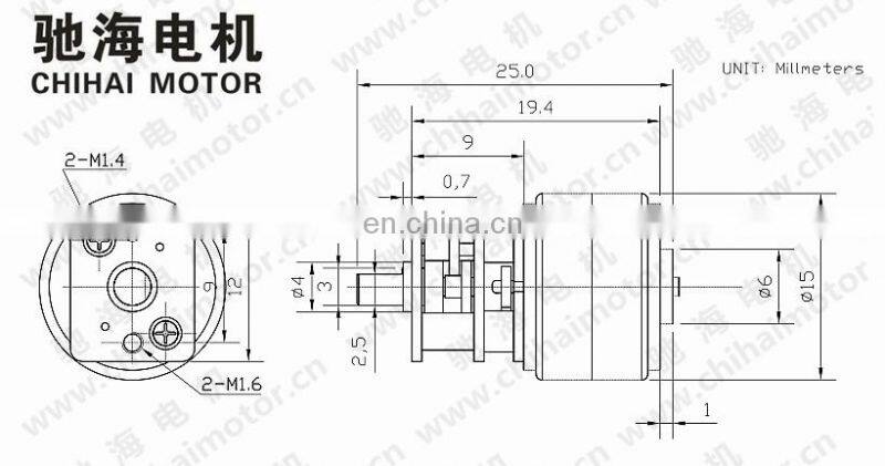 CHIHAI motor CHR-GM12-15BY Permanent magnet brushless stepper motor for smart selfie stick and robot