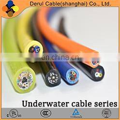 ROV composite cable neutrally buoyant tether cable with SM optic fiber
