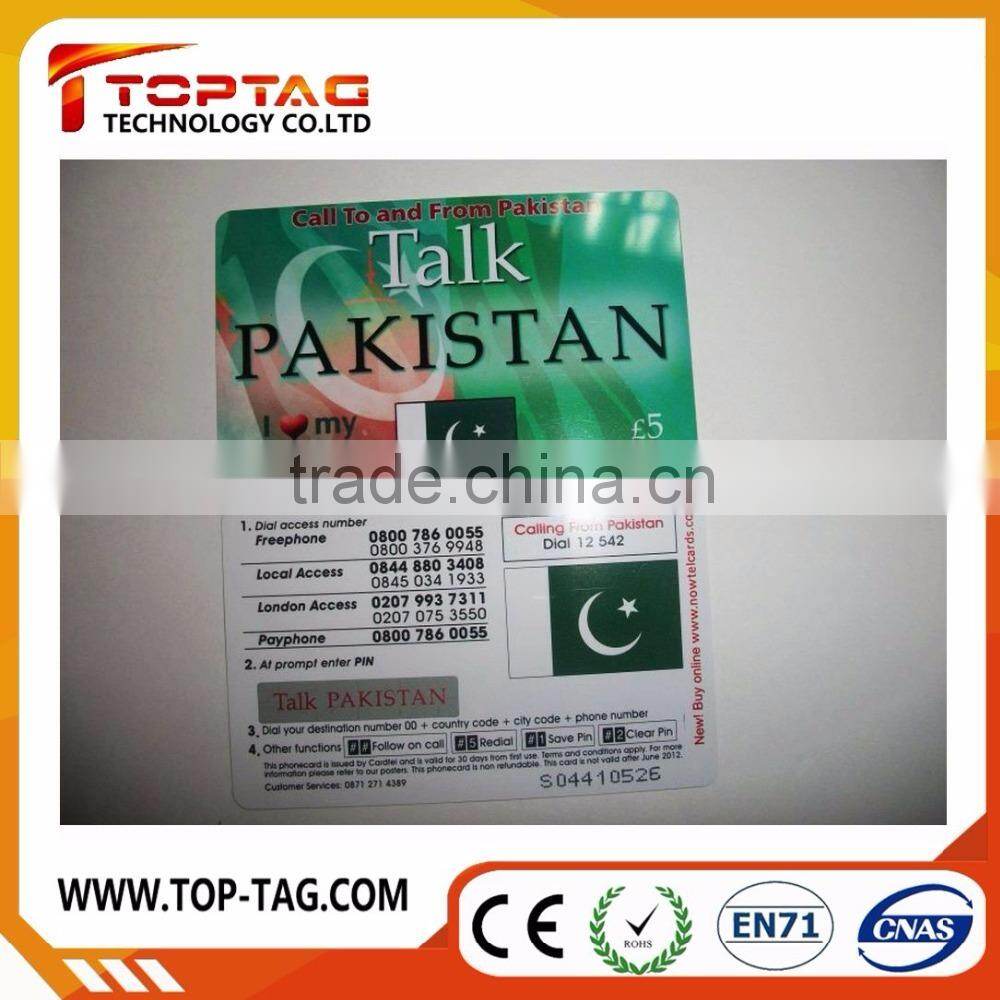 Paper scratch card / scratch card for mobile phones / prepaid paper game cards