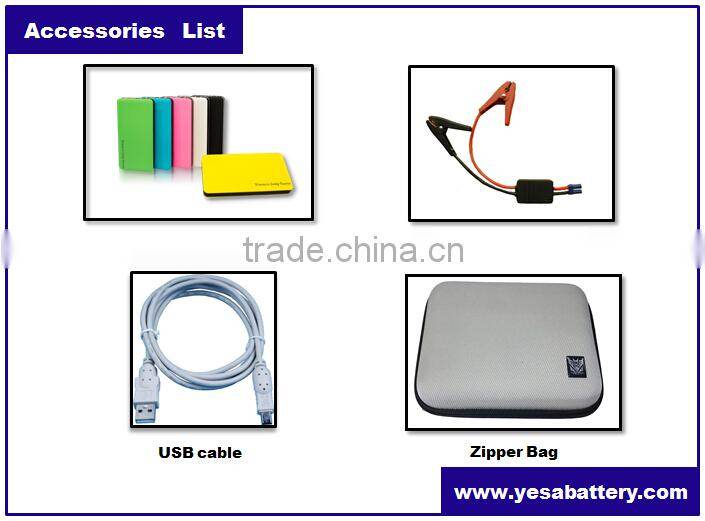 2015 hotsale IJS-600 6000mAh jumpstart TRANSFORMERS Slimmest Gasoline Car / Diesel Vehicle Jump Starter