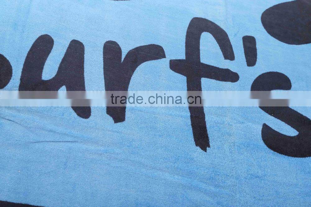 China Guangdong Foshan towel manufactory customized design reactive printed bath towel