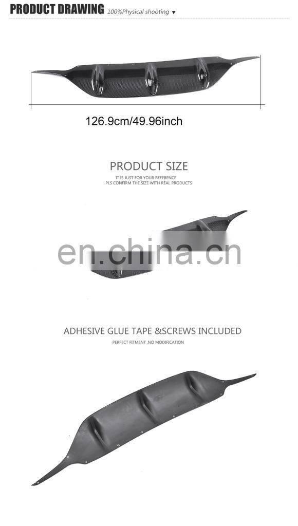 Carbon Fiber Rear Bumper Lip Diffuser for Mercedes Benz E Class C238 E200 E300 E500 Sport 2017-2018