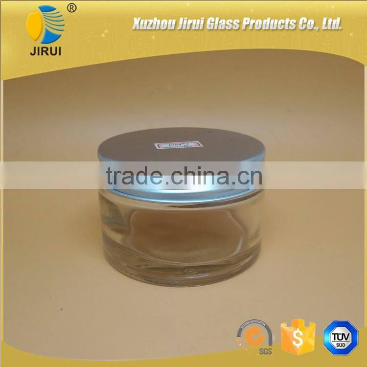 200ml round clear cream jar with lid