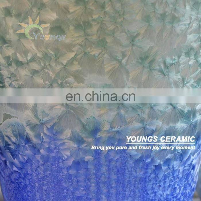 Jingdezhen Crystalline Glazed Large Ceramic Porcelain Vase 39''H