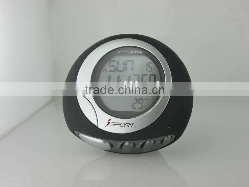Pedometer With FM Scan Radio Alarm Stopwatch / Digital Pedometer