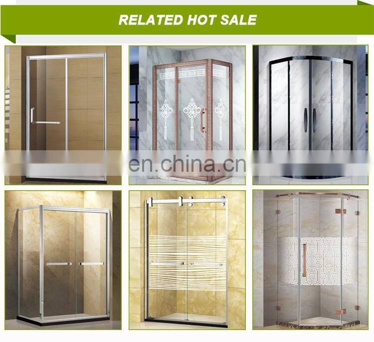 foshan wholesale cheap hotel stainless steel Tempered glass shower cubicle