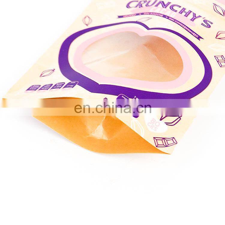 Biodegradable plastic bags wholesale plastic food packaging bags with zip lock