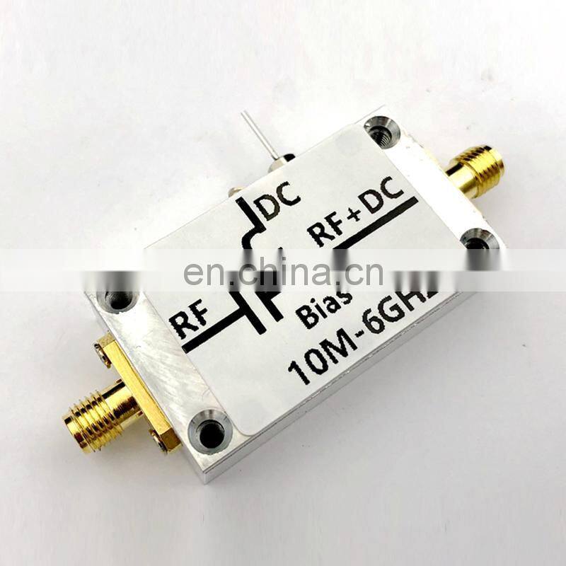 10MHz-6GHz RF Feeder DC Block Bias Tee with SMA Connector DIY Accessories For Broadband Amplifiers
